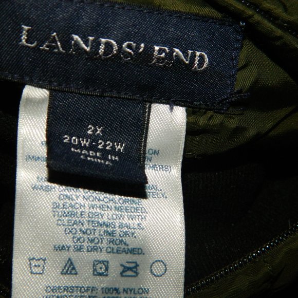 Womens Lands' End Reversible Goosedown Coat Size 2X 20W-22W - Picture 2 of 7